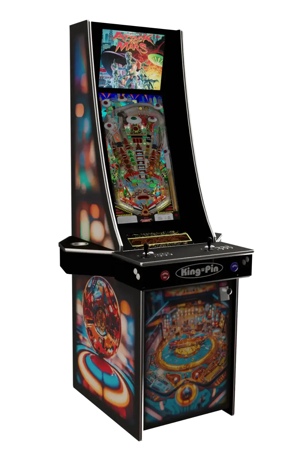 King-Pin EX Stand Up Virtual Pinball Machine