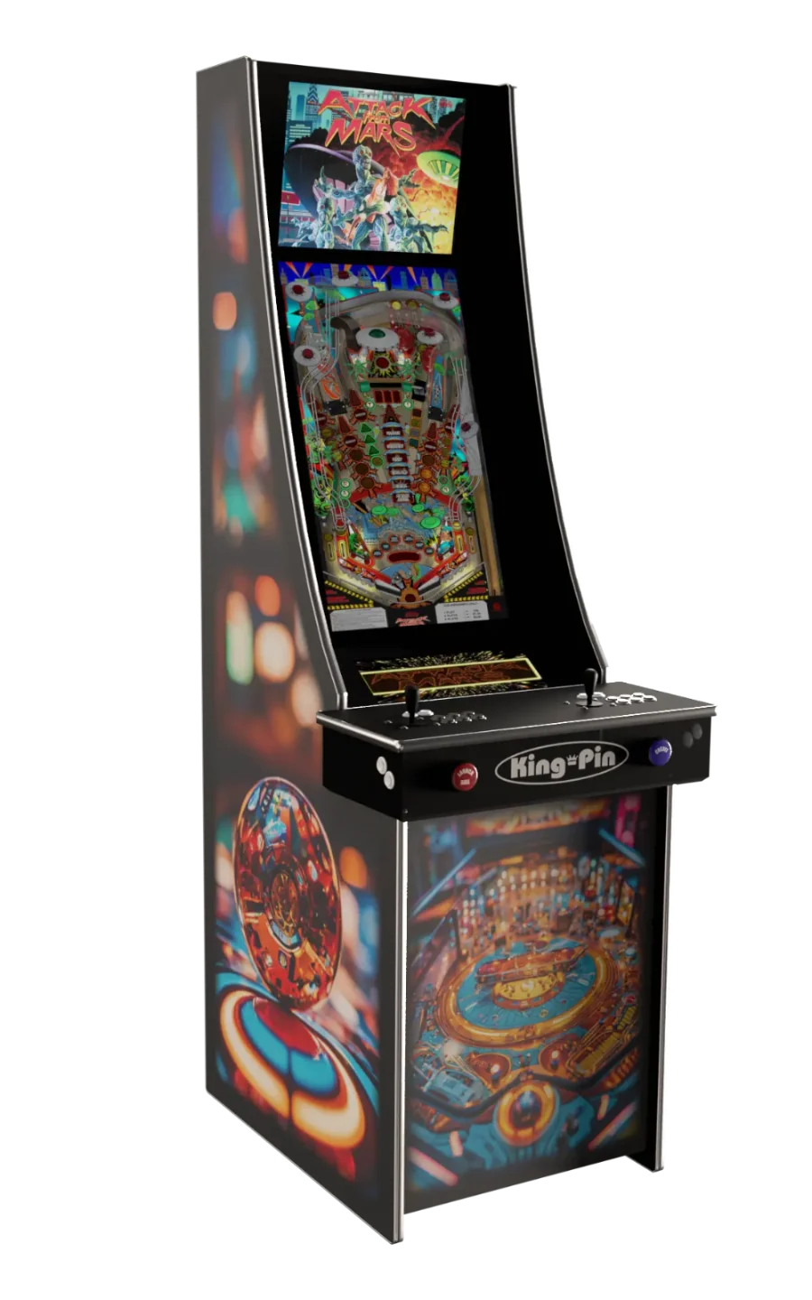 King-Pin Stand Up Virtual Pinball Machine
