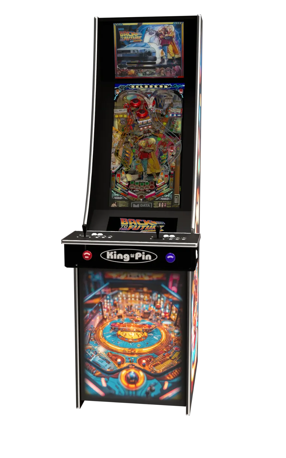 King-Pin Stand Up Virtual Pinball Machine