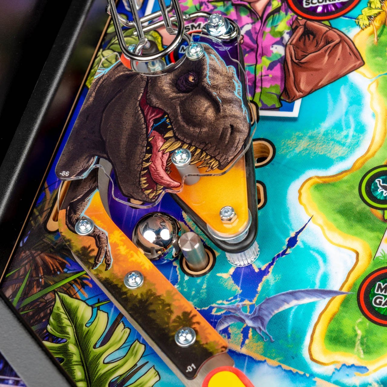 2019 Jurassic Park Premium Pinball Machine by Stern